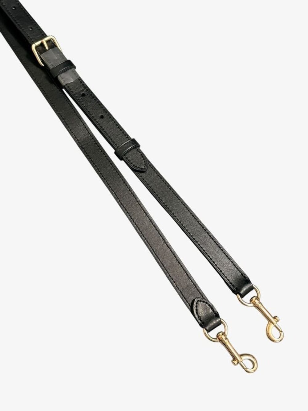 NEW Coach Leather Crossbody Strap Black Smooth Calfskin Gold Hardware NWOT